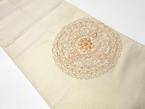 アンティーク　相良刺繍　抽象模様袋帯（材料）
